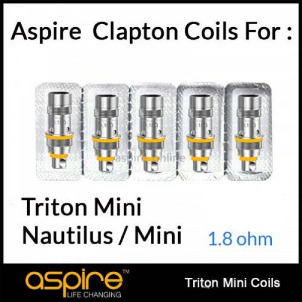Aspire Nautilus / Triton Mini  Replacement Clapton Coils (5 pack)