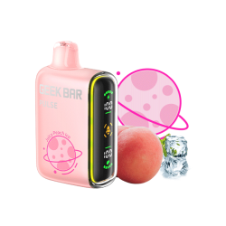 Juicy Peach Ice Geek Bar Pulse 15,000 Puff Disposable Device - Box of 5 