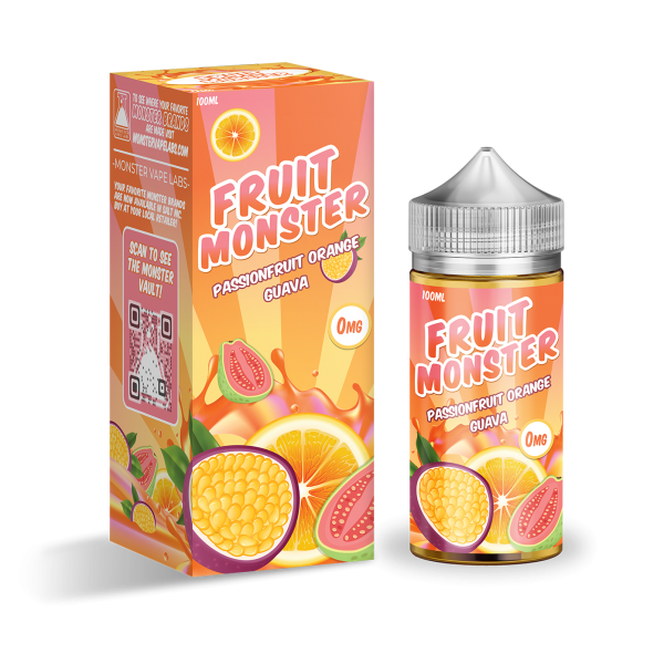 Passionfruit Orange Guava By Fruit Monster Jam Monster 100mL