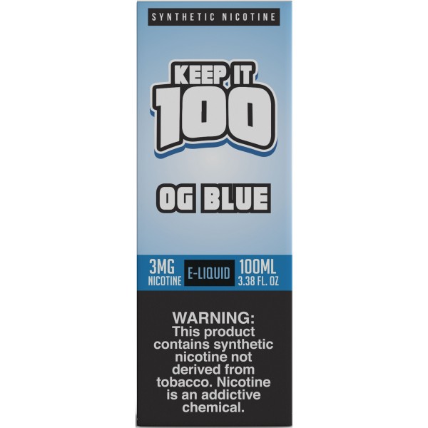 OG Blue Synthetic Nicotine 100mL by Keep It 100 