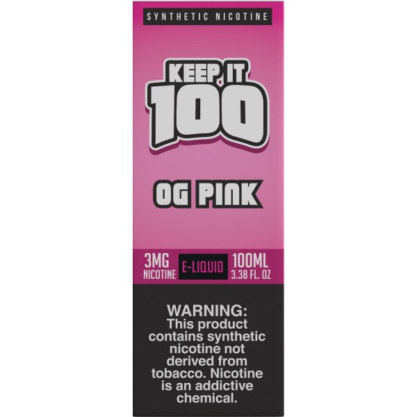 OG Pink Synthetic Nicotine 100mL by Keep It 100